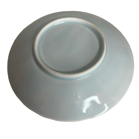 Vintage Green Celadon Embossed Koi Fish Bowl Art Pottery Dish 7 1/2 inches ￼ - Picture 6 of 6